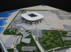 3d printer construction Stadium Model